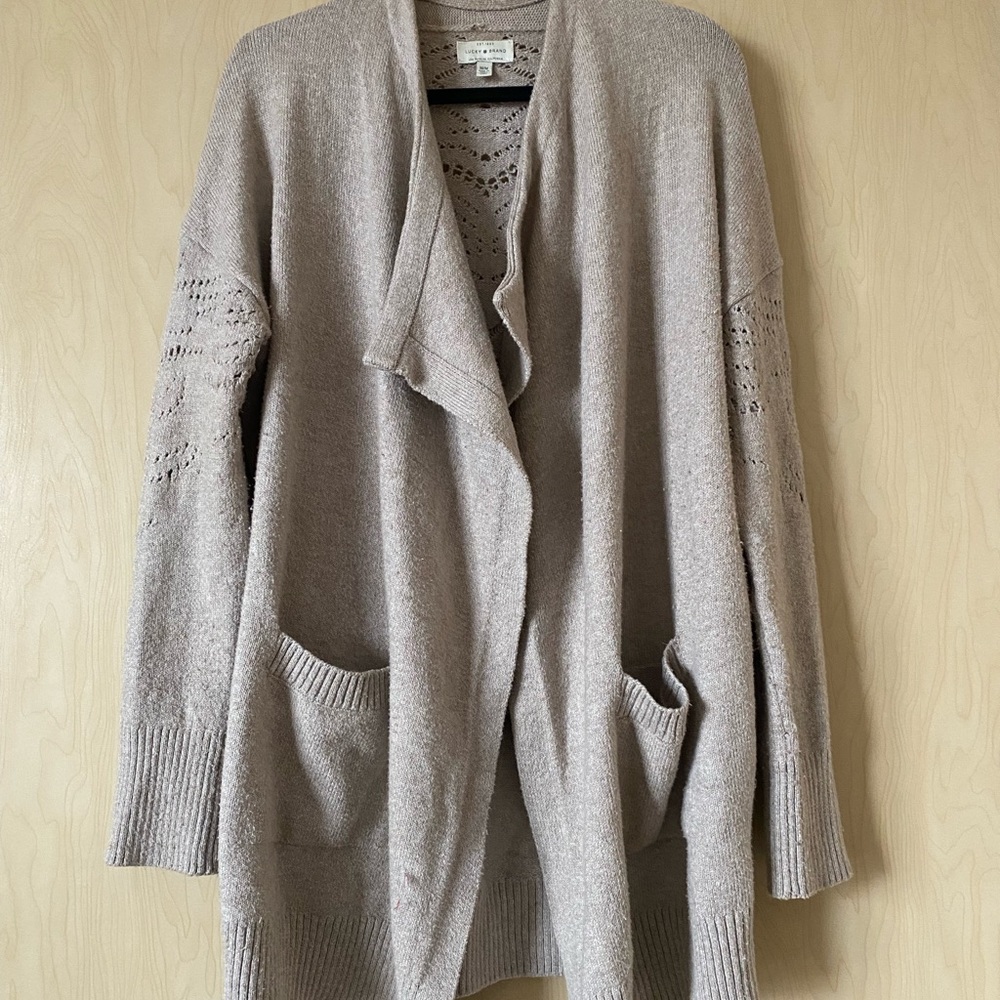 Lucky Brand Open Front Cardigan Sweater